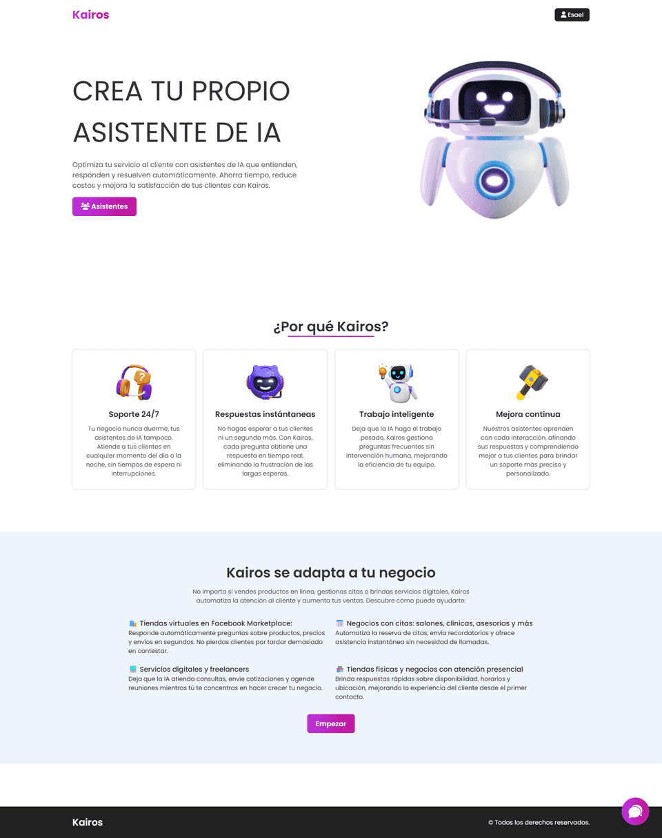 Captura del proyecto KairosBot